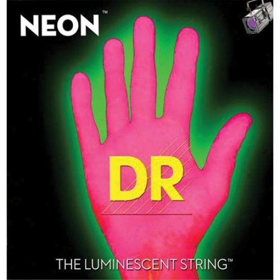 Dr Stringx Neon Hidef Pink Electric Guitar 9-42 Superstrings W/ K3 Coating