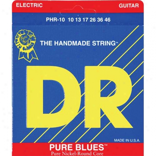 Dr Strings Phr10 Pure Blues Pure Nickel Medium Electric Guitar Strings