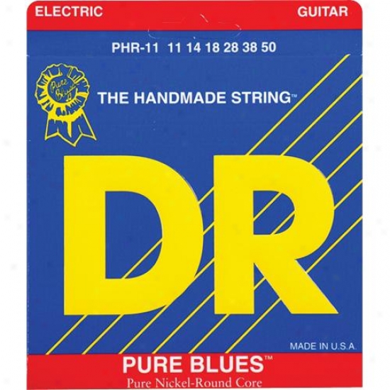 Dr Strings Phr11 Pure Blues Pure Nickel Heavy Electric Guitar Strings