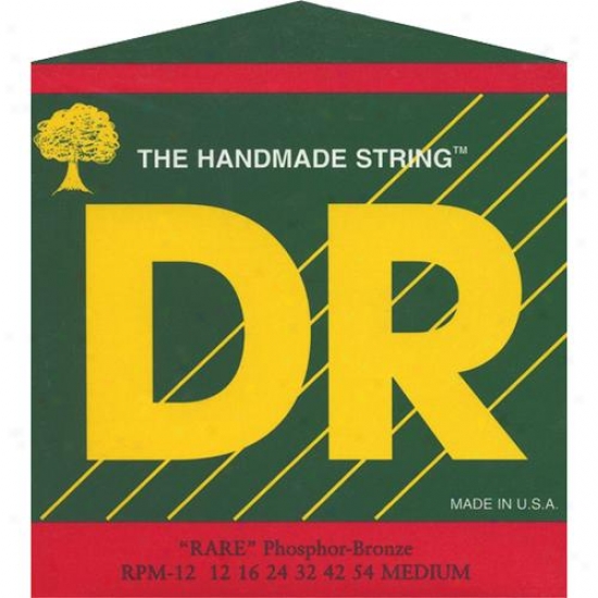 Dr Strings Rpm12 Rare Phosphor Bronze Medium Acoustic Guitar Strings