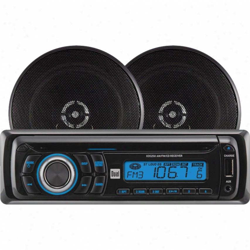 Dual Car Cd Receiver & Speaker Pack