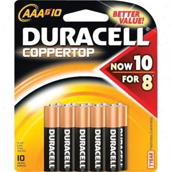 Duracell Aaa Alkaline Battery - 10-pack