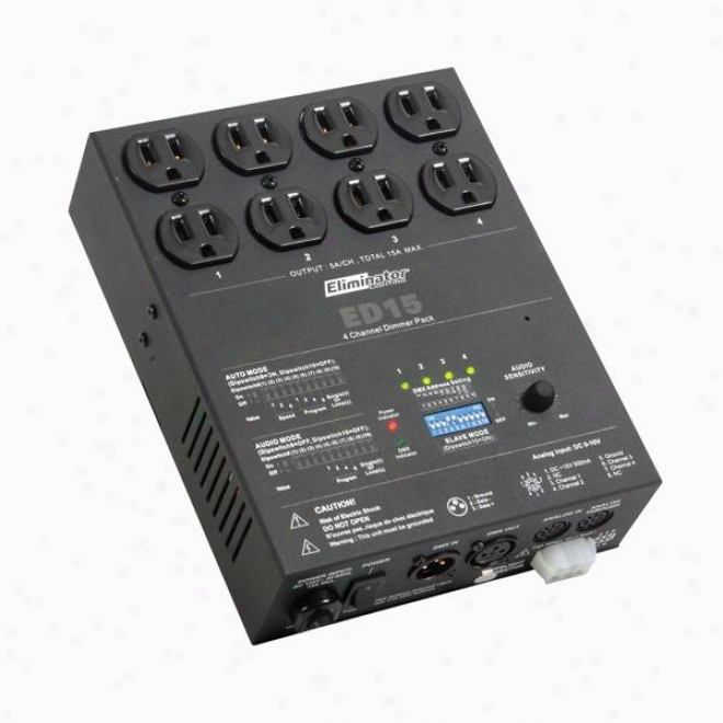 Eliminator 4-channel Dmx Dimmer Pack Ed15