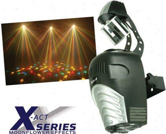 Eliminator Barrel Moonflower Pro Dj Light W/multi-colored Beams, Sound Activated