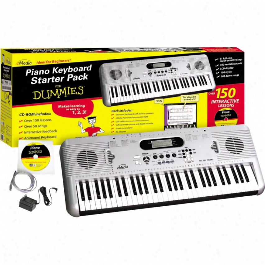 Emedia Piano Keyboard Starter Pack For Dummies - Fd05107