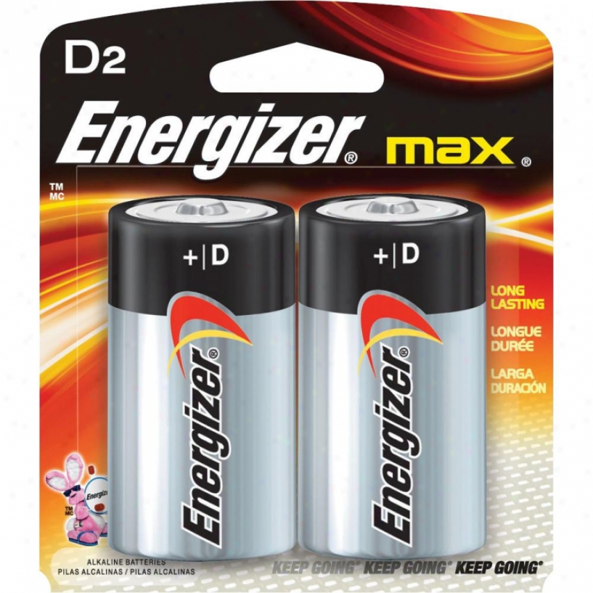 Energizer Sizing D Alkaline Battery (package Of 2)