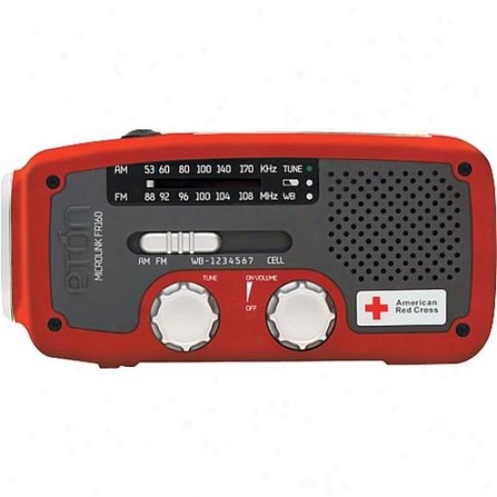 Eton American Red Crooss Microlink Fr160 Emergency Radio - Red