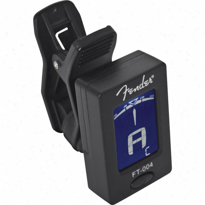 Fender&reg; 009-1160-000 Ft-004 Clip-on Chromatic Tuner -