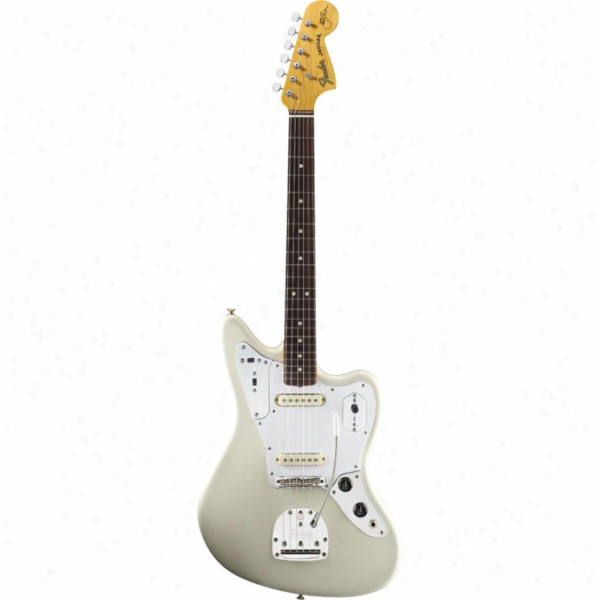 Fender&reg; 011-6400-705 Johnny Marr Signature Jaguar Electric Gjitar - White