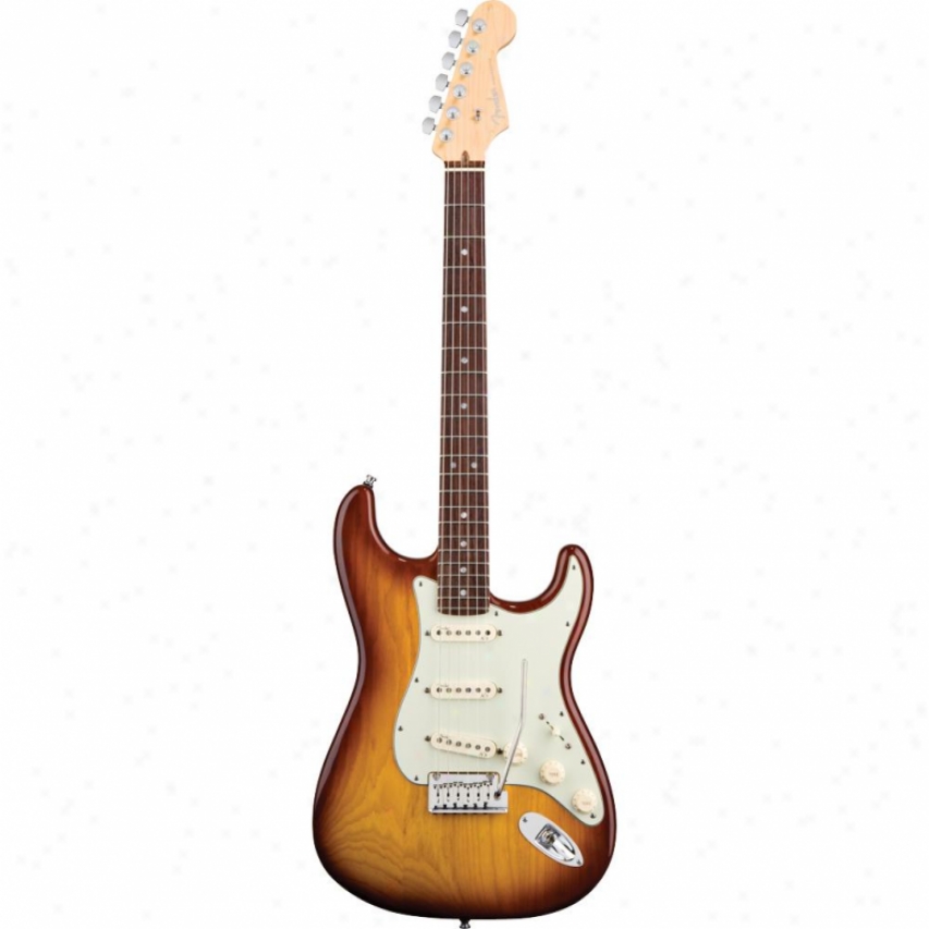 Fender&reg; 011-9300-752 American Deluxe Stratocaster Guitar - Tobacco Sunburst