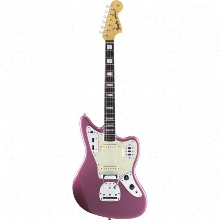 Fender&reg; 017-008-4866 50th Anniversary Jaguar Electric Guitar - Burgundy