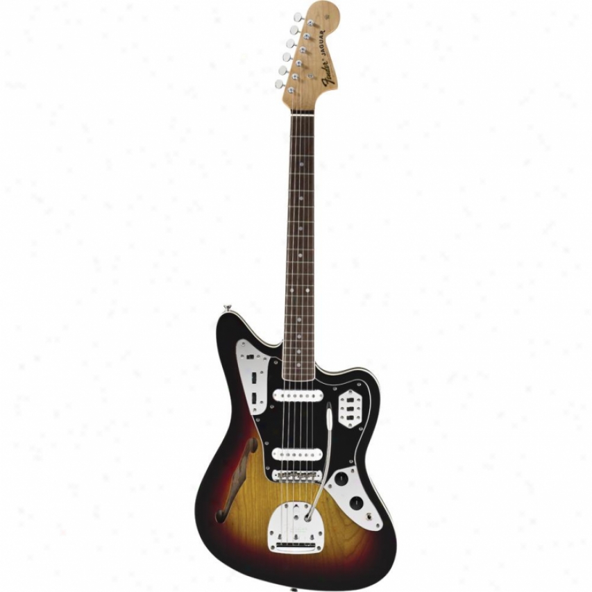 Fender&reg; 025-0700-500 Special Edition Jaguar Thinline Guitar - 3 Color Sunbur
