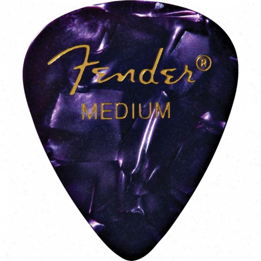 Fender&reg; 098-0351-1876 Medium Guitar Picks - Purple Moto