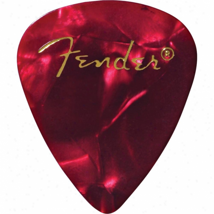 Fender&reg; 098-0351-9099 Heavy Guitar Picks - Red Moto