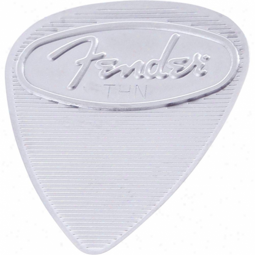 Fender&reg; 089-2351-700 Thin Staonless Steel Guitar Picks - 4 Pack