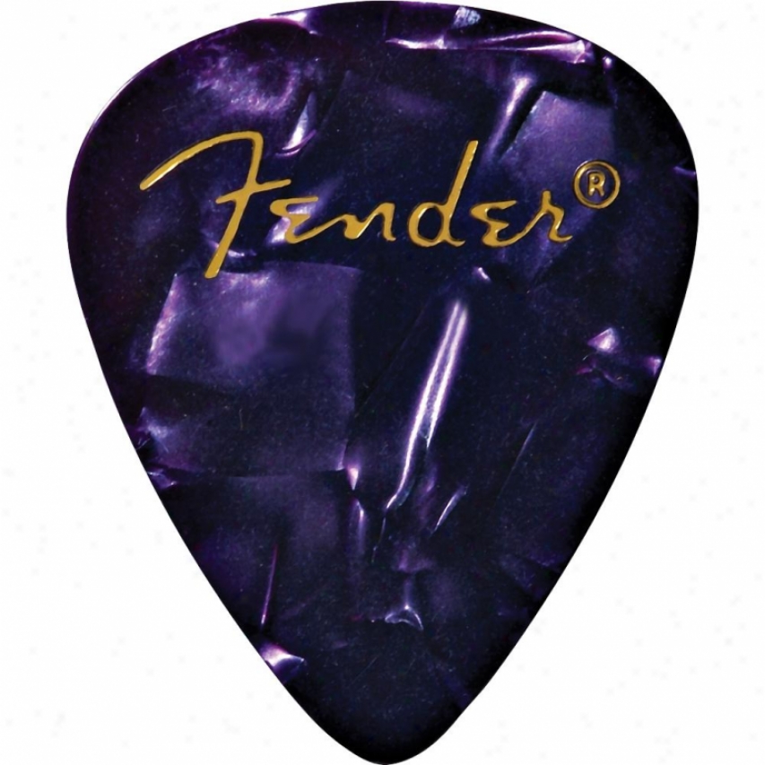 Fender&reg; 0980351976 351 Shape Premium Celluloid Guitar Pickpack - Purple Moto