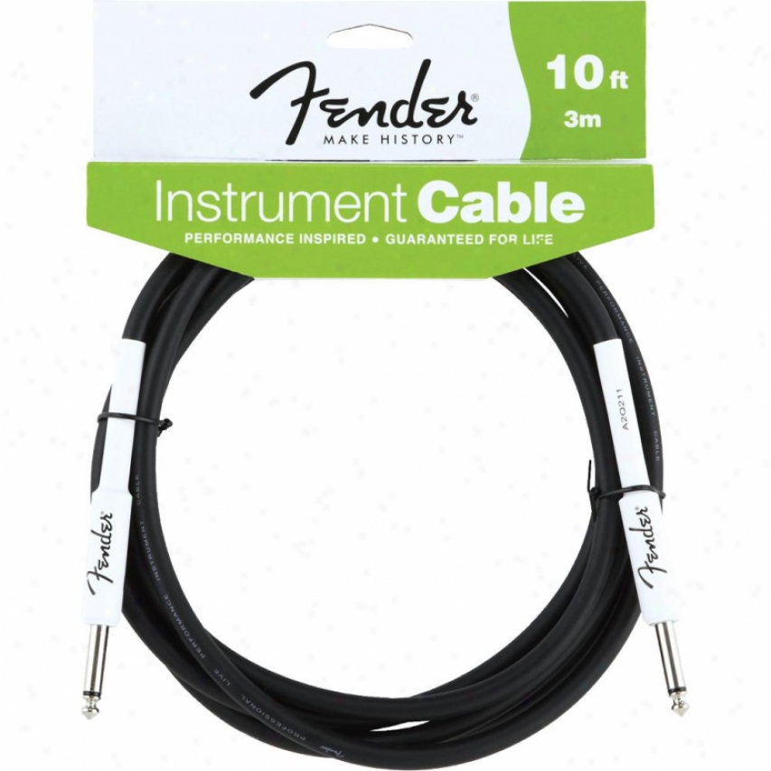 Fender&reg; 10-foot Instrument Cable - Black - 099-0820-0005