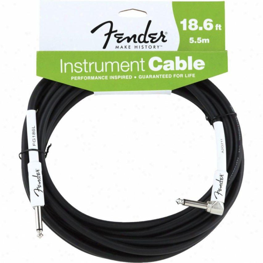 Fendef&reg; 18.6-feet Angle Instrument Cable - Black - 099-0820-008