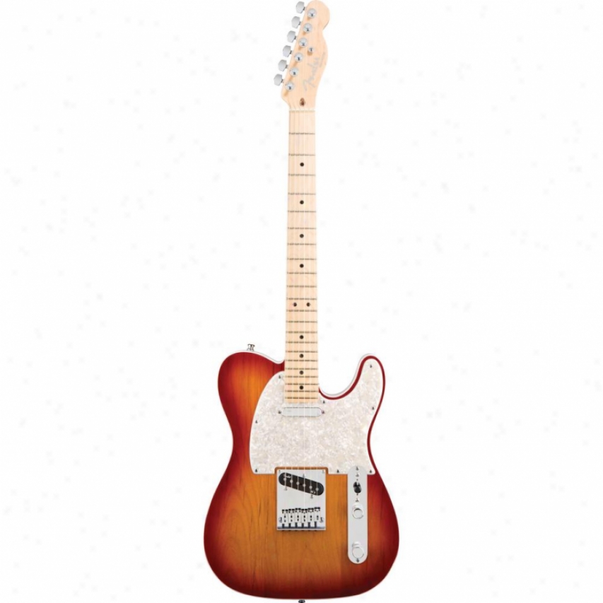 Fender&reg; American Deluxe Telecaster&reg; Maple Guitar - Aged Cherry Burst