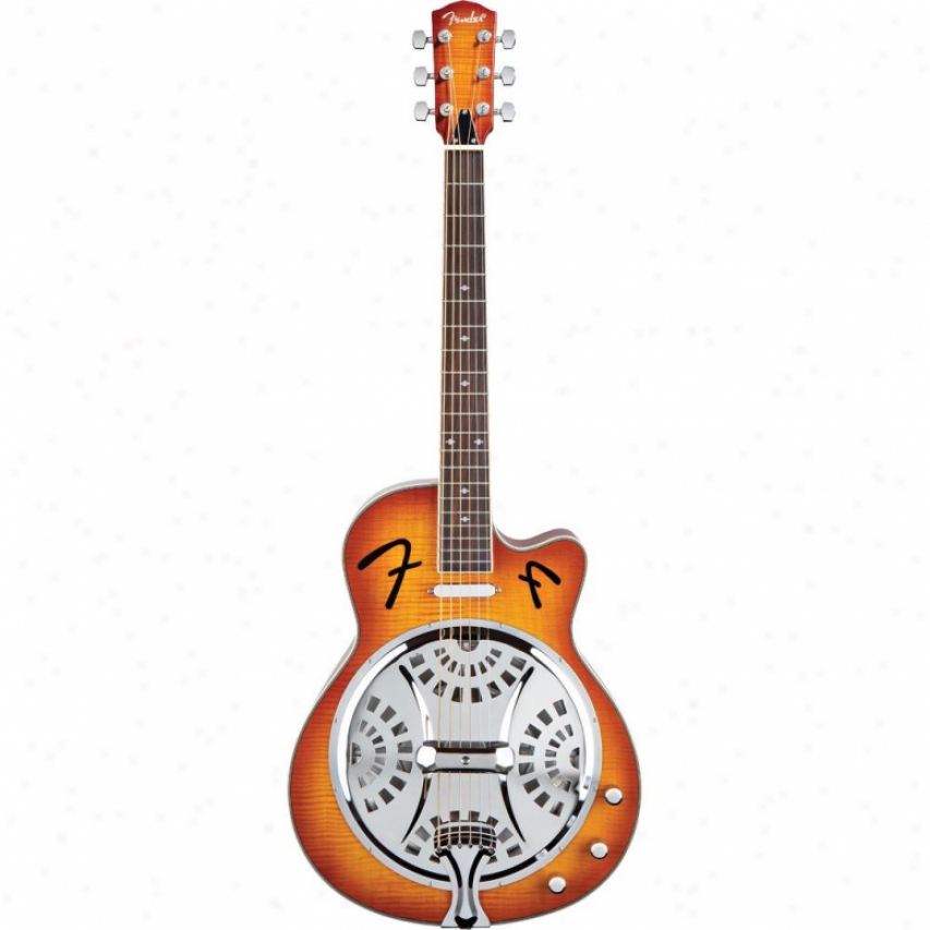 Fender&reg; Fr-50 Ce Resonator Guitar - Sunburst - 095-5005-032