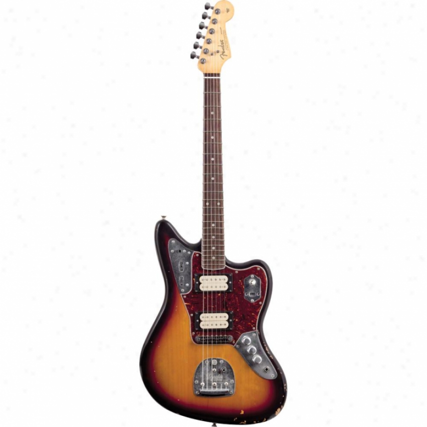 Fender&reg; Kurt Cobain Jaguar Elect5ic Guitar - 3-color Sunburst - 014-3000-700