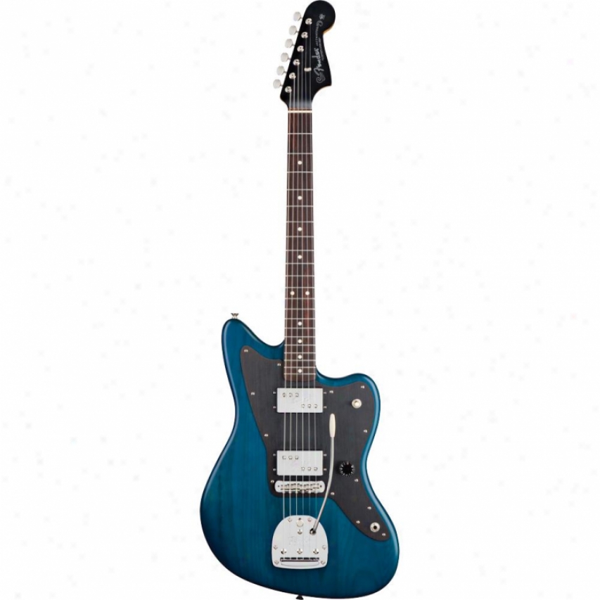 Fender&reg; Lee Ranaldo Jazzmaster&reg; Guitar - Sapphire Blue Transpardnt - 011