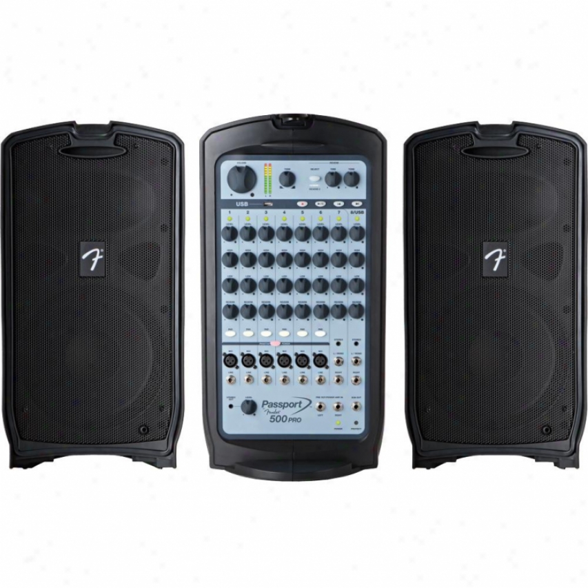 Fender&reg; Passport&reg; 500 Watt Pro Portable Pa System 0694405000