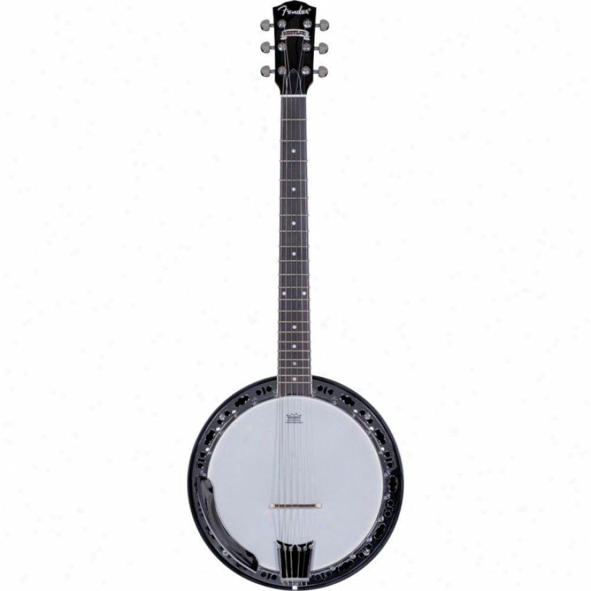 Fender&reg; Rustled 6-string Banjo - 3 Color Sunburst