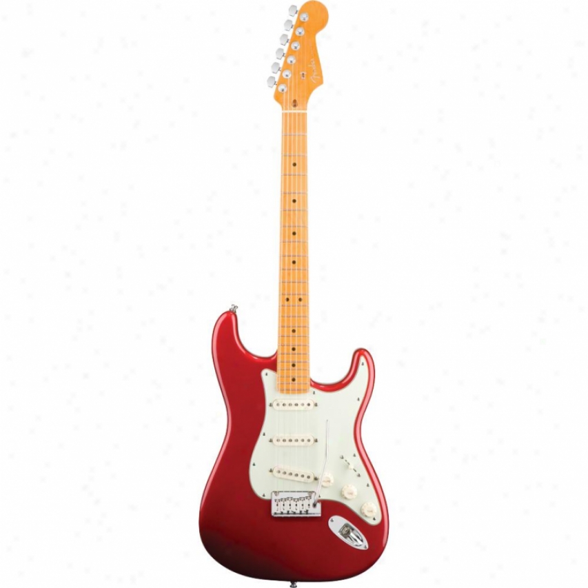 Fender(open Box&reg; American Deluxe Stratocaster V Neck Maple Guitar - Candy Ap