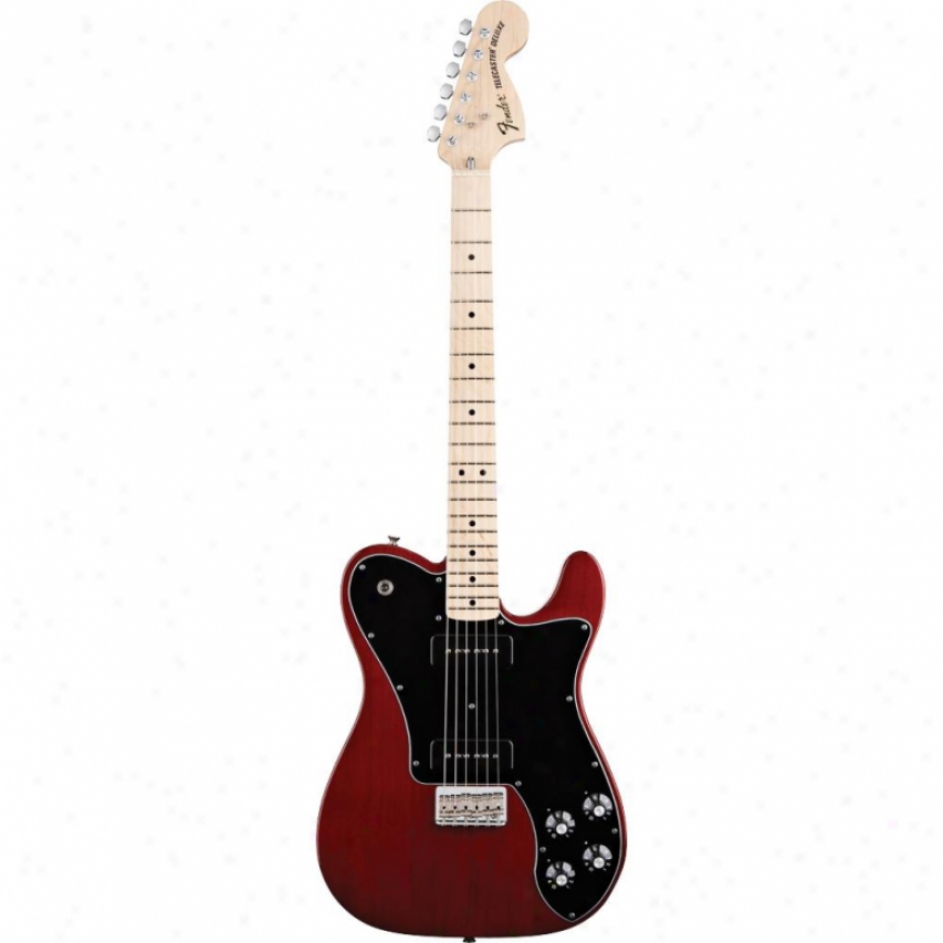 Fender(open Box&reg; Classic Player Tele&#153; Deluxe Black Drove - Crimsin Red