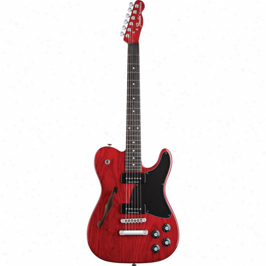 Fender(open Box&reg; Jim Adkins Ja-90 Telecaster&reg; Thinline- Crimson Red Tran