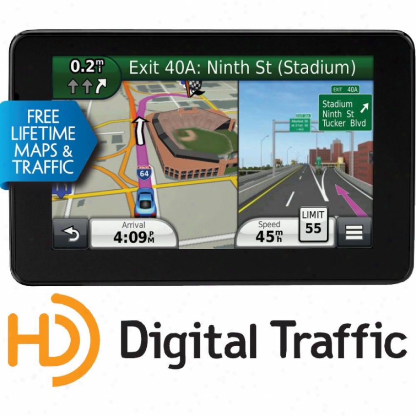 Garmin Nuvi 3590lmt 5" Ultra Thin Gps Navigator - Lifetime Map & Traffic Updates