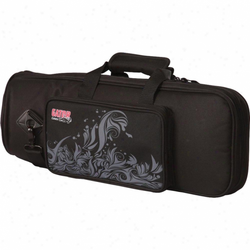 Gator Cases Padded Trumpet Bag - Black With Undulation Design On Pocket