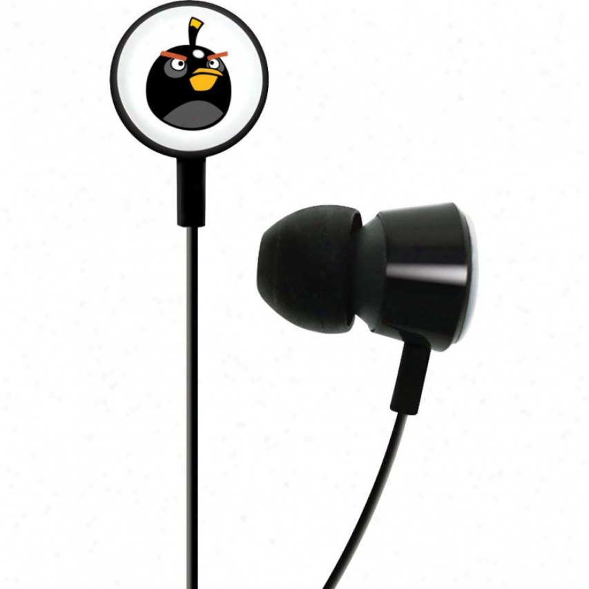 Gear4 Angry Birds Tweeters In-ear Sprout Hedaphones - Black Hab004g