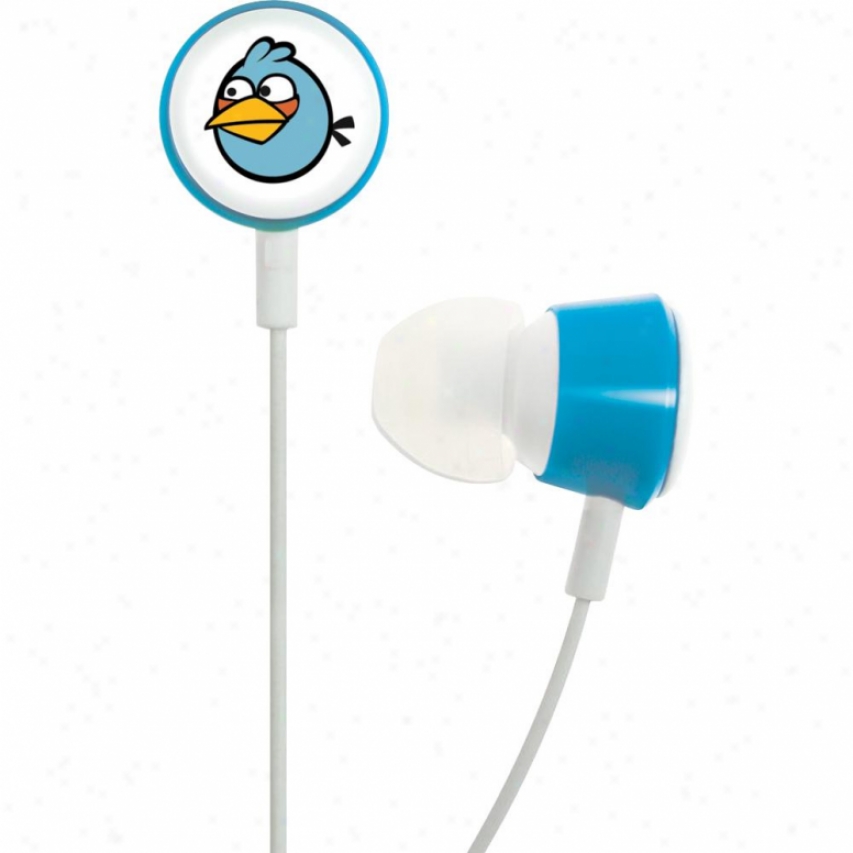 Gear4 Angry Birds Tweeters In-ear Bud Headphones - Blue Hab005g