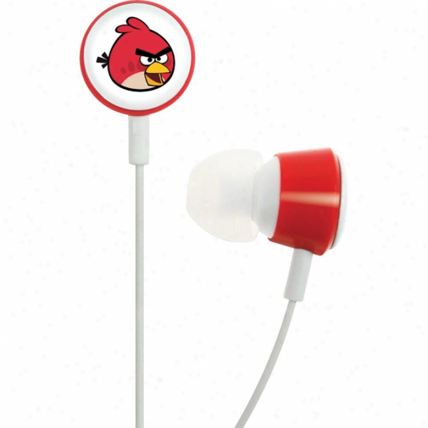 Gear4 Angry Birds Tweeters In-ear Bud Headphones - Red Hab001g