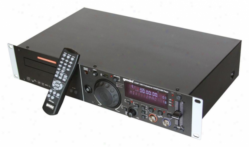 Gemini Cdmp-1300 2u Single Cd/mp3/usb Player