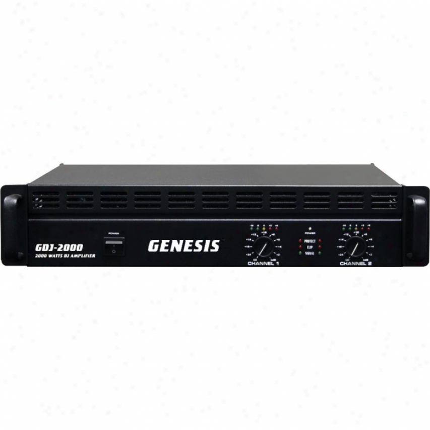 Genesis Gdj-2000 2000-watt Dj Authority Amplifier