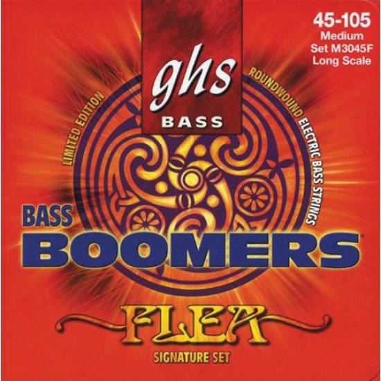 Ghs Strings Flea Signature Bass Boomerss Gyitar Strings - M3045f