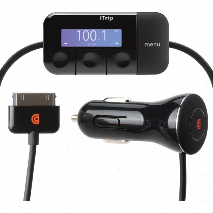Griffin Technology Itrip Auto Fm Transmitter & Car Charger For Ipod & Iphone