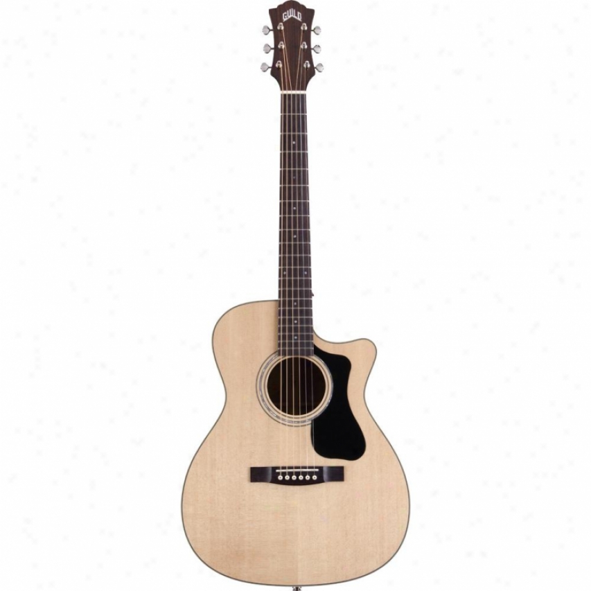 Guild Guitars F-130ce Orchestra Cutaway Acoustic Electric Guitar - Natural