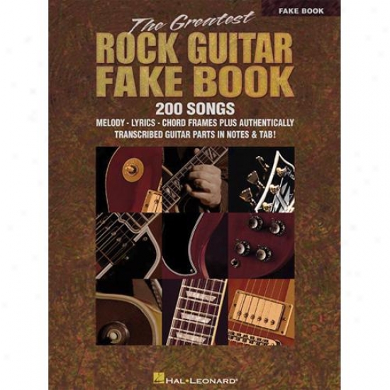 Hal Leonard Hl 00240148 The Greatest Rock Guitar Fake Book