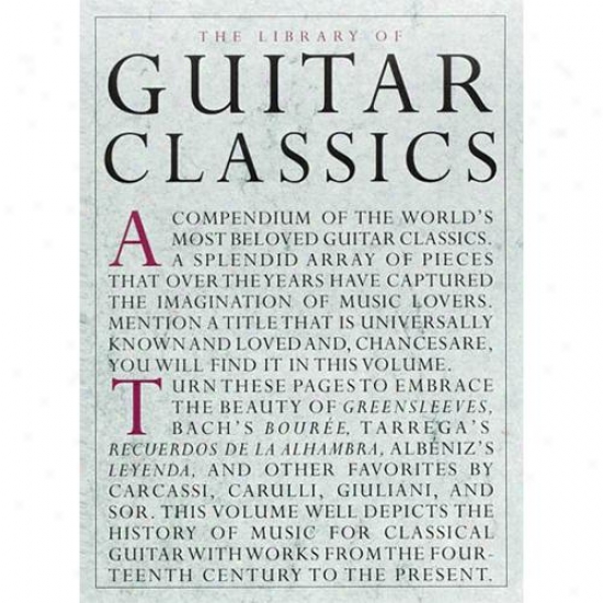 Hal Leonard Library Of Guitar Classics Book - Hl 14019038