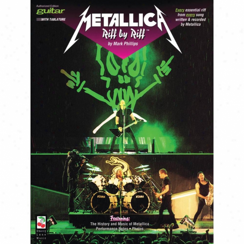 Hal Leonard Metallica - Riff By Riff - Guitar Songbook - Hl 02506313