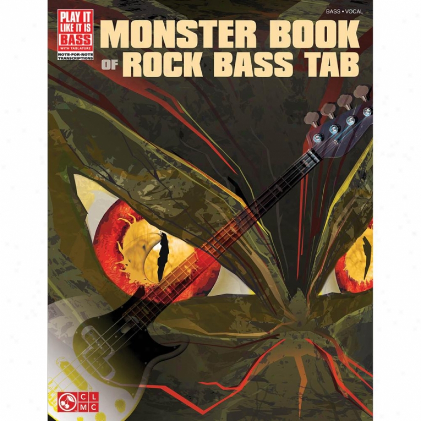 Hal Leonard Monster Book Of Rock Bass Tab Hal 02501476