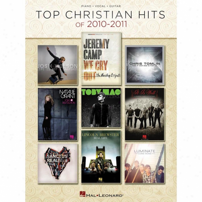 Hal Leonard Top Christian Hits Of 2010-2011 Songbook - Hl 00312090