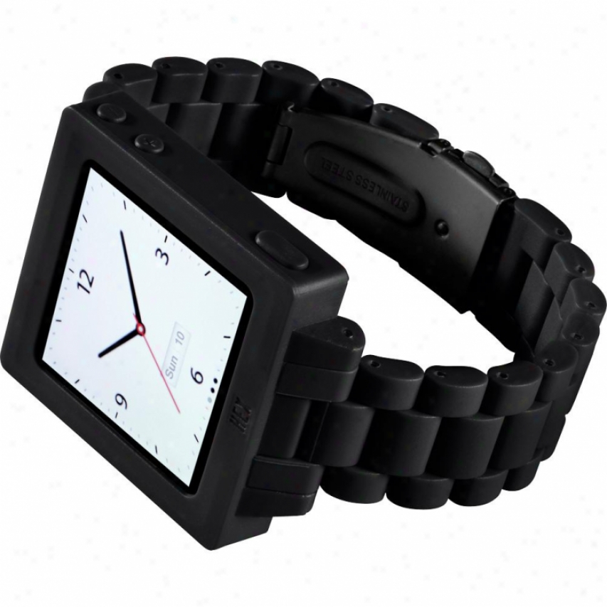 Hexx Icon Watchband For Ipod Nano Gen 6 - Hx1015 - Black