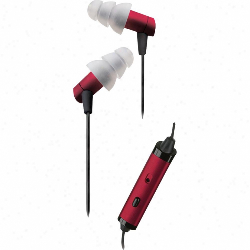 Hf2 In-ear Headphones With Mic Ruby-red