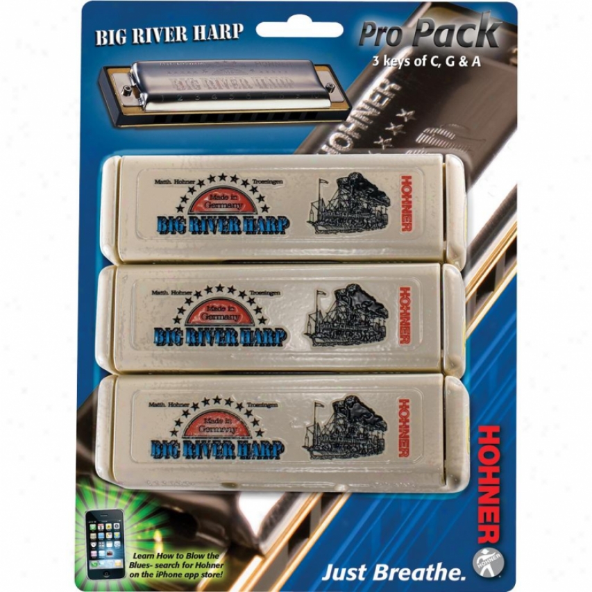 Hohner Harmonica Big River Pro Pack - 3p950