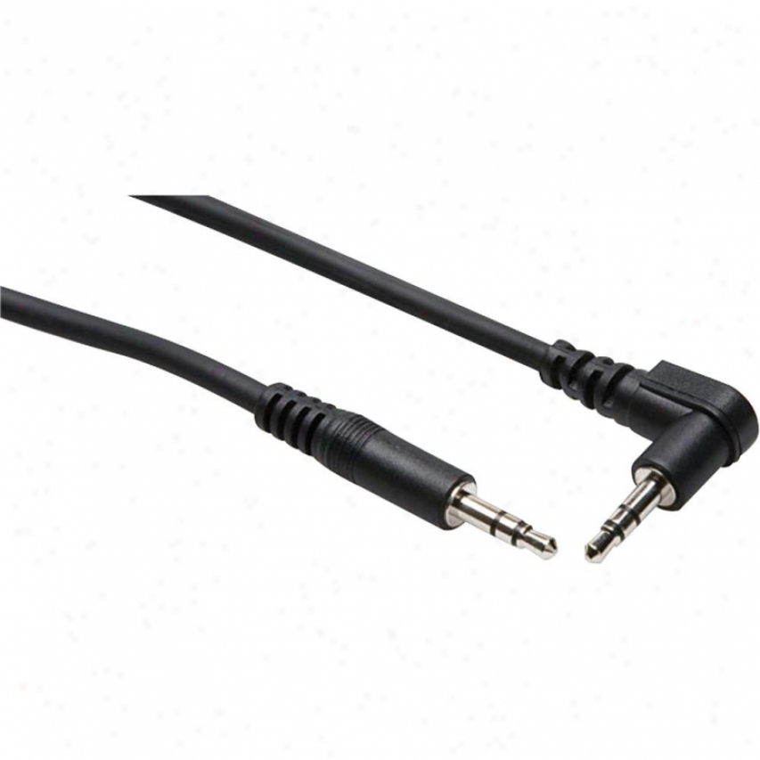 Hosa 10-foot 3.5mm Trs To Right-angle 3.5mm Trs Stereo Interconnect Cable
